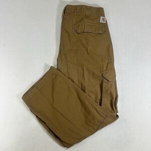 Carhartt Force Tappen Cargo Pants Men's 38x30 Khaki Ripstop Wicking Quick Dry